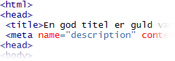 Gode SEO HTML tags